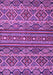 Machine Washable Abstract Purple Modern Area Rugs, wshabs4286pur