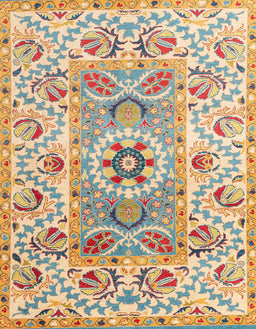 Abstract Dark Almond Brown Modern Rug, abs4287