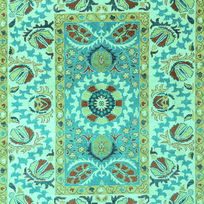 Abstract Turquoise Modern Rug, abs4287turq
