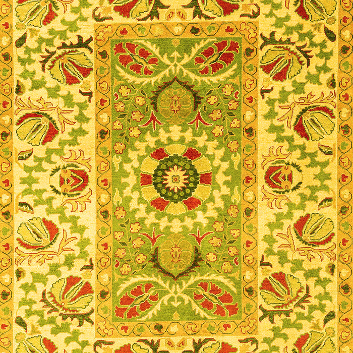 Machine Washable Abstract Yellow Modern Rug, wshabs4287yw