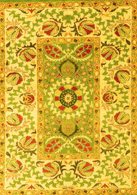 Abstract Yellow Modern Rug, abs4287yw