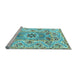 Sideview of Machine Washable Abstract Light Blue Modern Rug, wshabs4287lblu