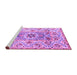 Sideview of Machine Washable Abstract Purple Modern Area Rugs, wshabs4287pur