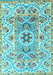 Machine Washable Abstract Light Blue Modern Rug, wshabs4287lblu