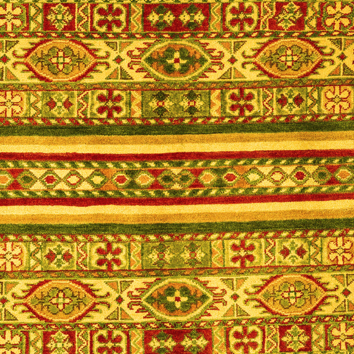 Machine Washable Abstract Yellow Modern Rug, wshabs4288yw