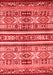 Abstract Red Modern Area Rugs