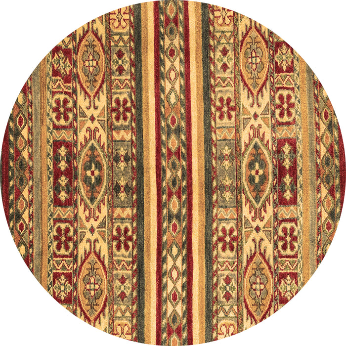 Round Machine Washable Abstract Brown Modern Rug, wshabs4288brn
