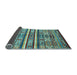 Sideview of Abstract Light Blue Modern Rug, abs4288lblu