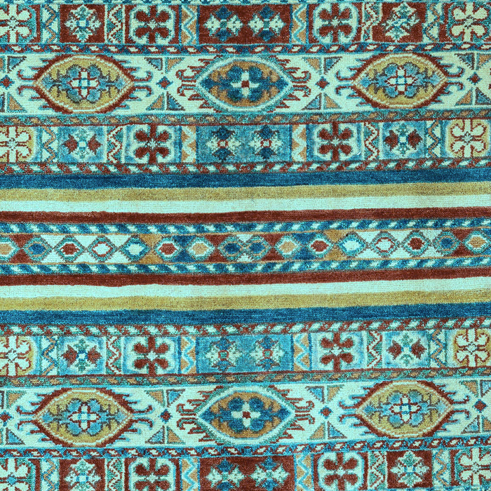 Machine Washable Abstract Light Blue Modern Rug, wshabs4288lblu