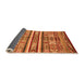 Sideview of Abstract Orange Modern Rug, abs4288org