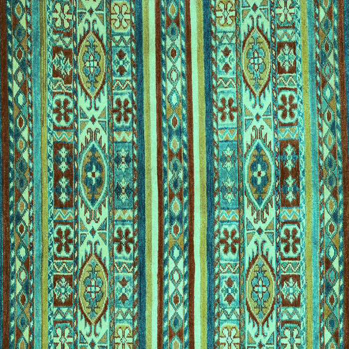 Square Machine Washable Abstract Turquoise Modern Area Rugs, wshabs4288turq