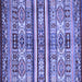 Square Abstract Blue Modern Rug, abs4288blu