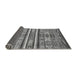 Sideview of Abstract Gray Modern Rug, abs4288gry