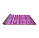 Sideview of Abstract Purple Modern Rug, abs4288pur