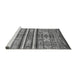 Sideview of Machine Washable Abstract Gray Modern Rug, wshabs4288gry