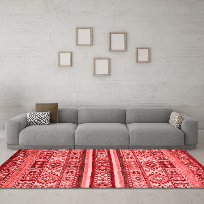 Modern Red Washable Rugs