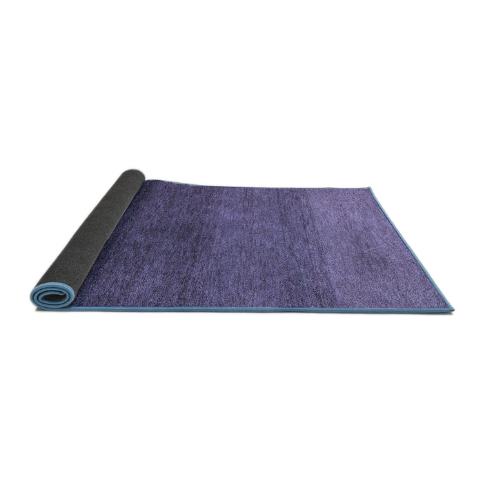Sideview of Abstract Blue Modern Rug, abs4289blu