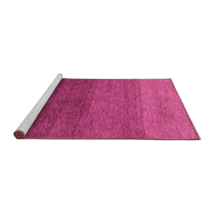 Sideview of Machine Washable Abstract Pink Modern Rug, wshabs4289pnk