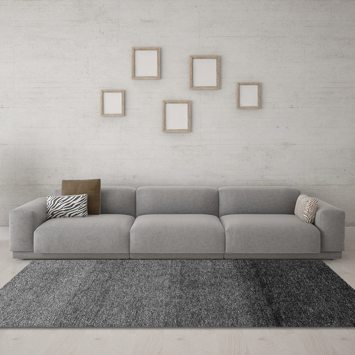 Machine Washable Abstract Gray Modern Rug in a Living Room,, wshabs4289gry