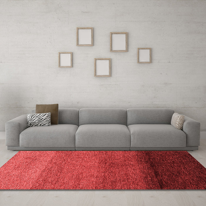 Modern Red Washable Rugs