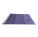 Sideview of Machine Washable Abstract Blue Modern Rug, wshabs4289blu