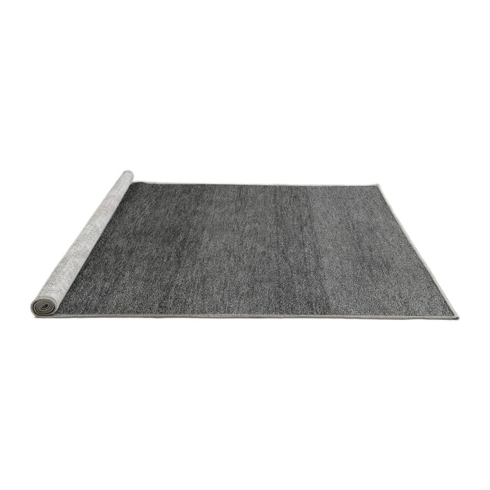 Sideview of Machine Washable Abstract Gray Modern Rug, wshabs4289gry