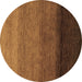 Round Abstract Brown Modern Rug, abs4289brn