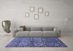 Machine Washable Abstract Blue Modern Rug in a Living Room, wshabs428blu