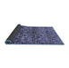 Sideview of Abstract Blue Modern Rug, abs428blu