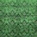 Square Abstract Emerald Green Modern Rug, abs428emgrn