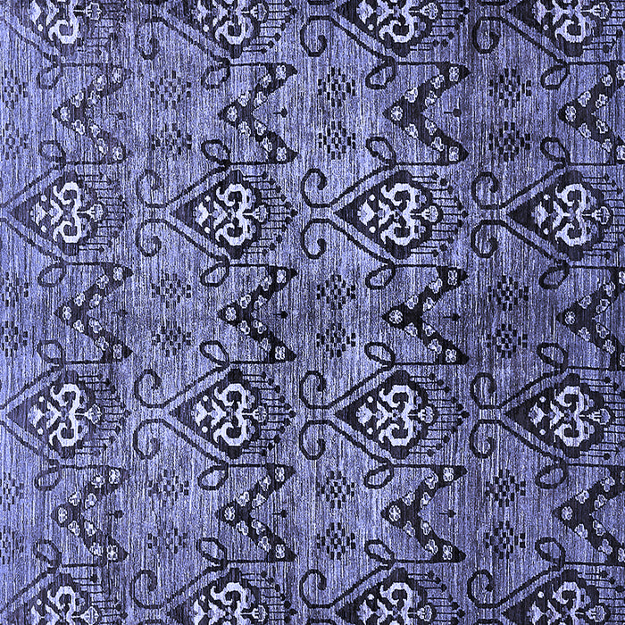 Square Machine Washable Abstract Blue Modern Rug, wshabs428blu