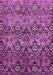 Machine Washable Abstract Purple Modern Area Rugs, wshabs428pur