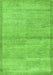 Machine Washable Abstract Green Modern Area Rugs, wshabs4290grn