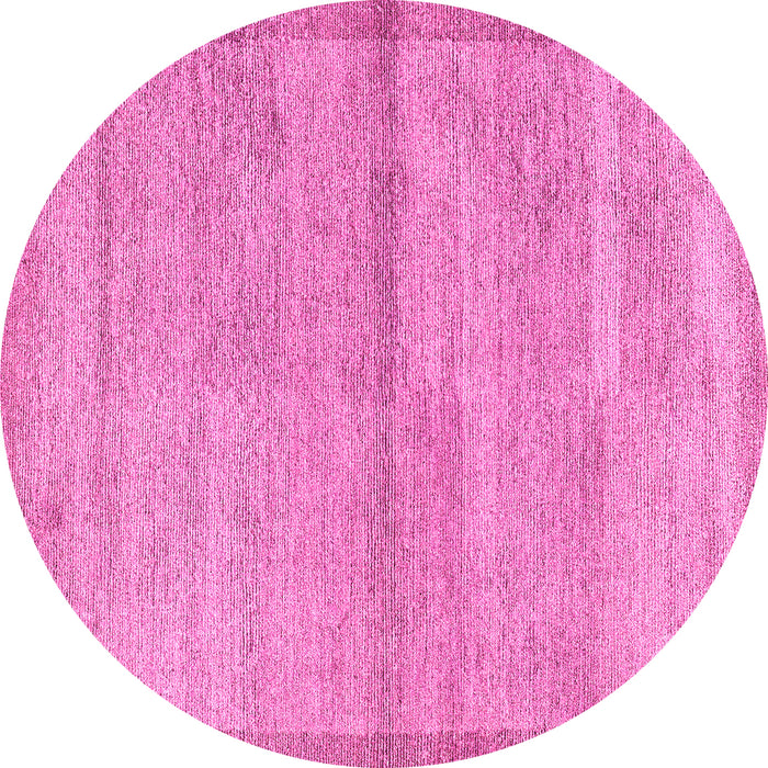 Round Abstract Pink Modern Rug, abs4290pnk
