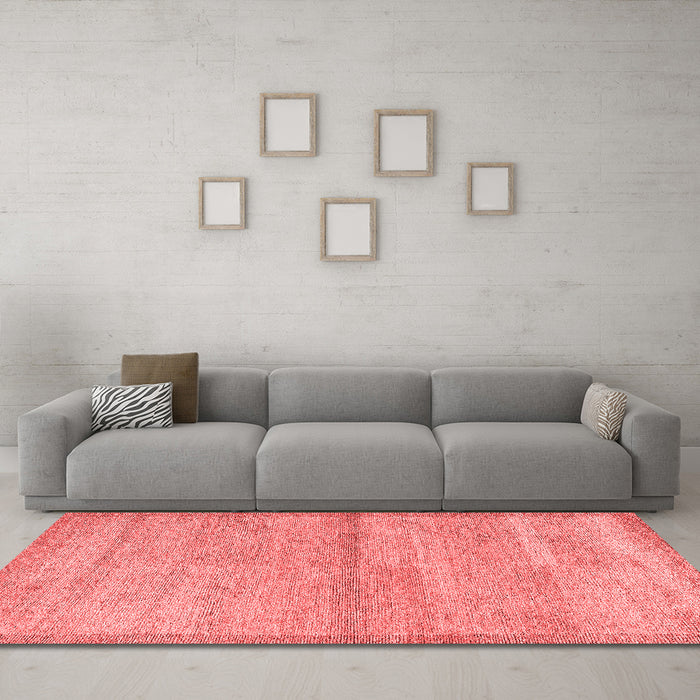Modern Red Washable Rugs
