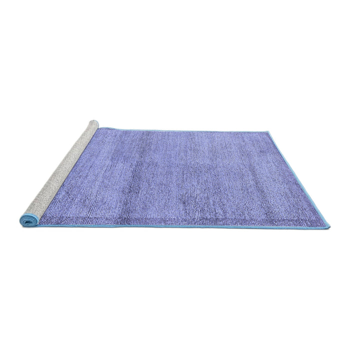 Sideview of Machine Washable Abstract Blue Modern Rug, wshabs4290blu