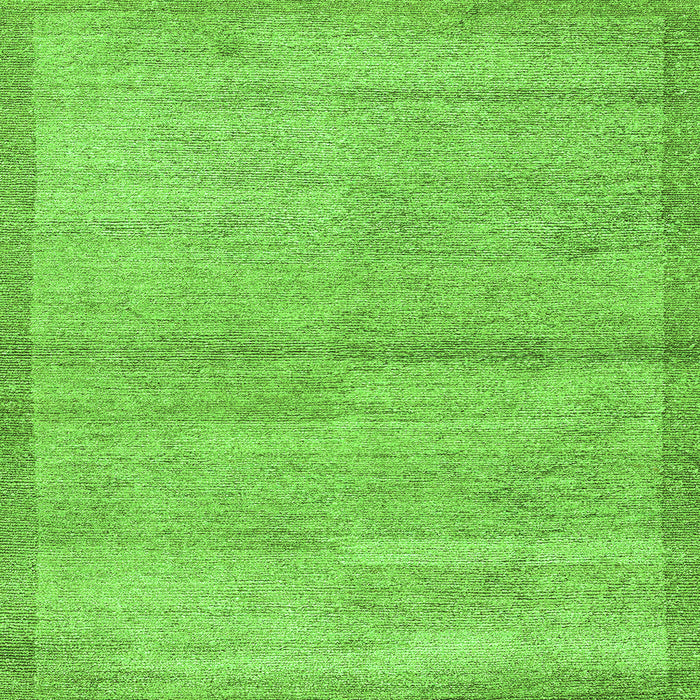 Square Abstract Green Modern Rug, abs4290grn