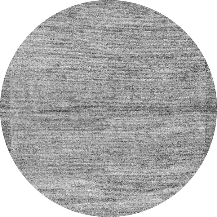 Round Abstract Gray Modern Rug, abs4290gry