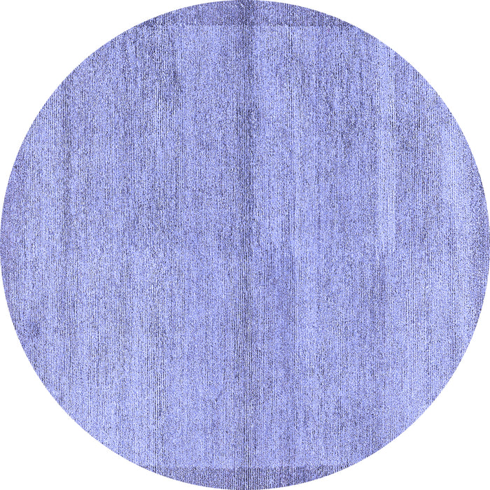 Round Abstract Blue Modern Rug, abs4290blu