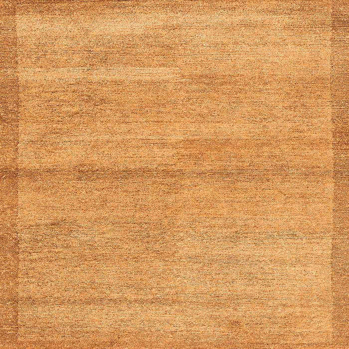 Square Machine Washable Abstract Orange Modern Area Rugs, wshabs4290org