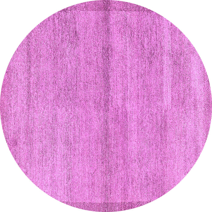 Round Abstract Purple Modern Rug, abs4290pur