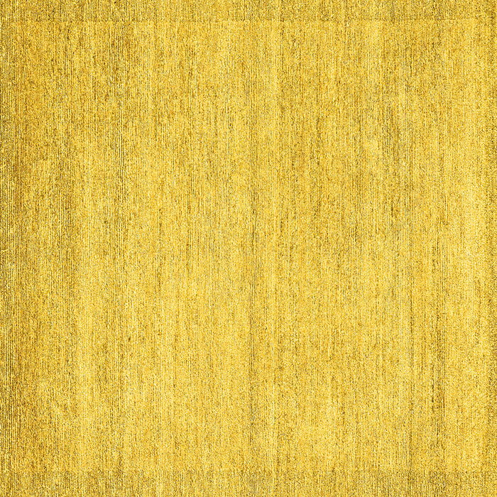 Square Solid Yellow Modern Rug, abs4291yw