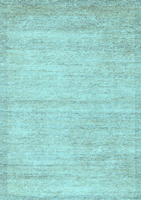 Solid Light Blue Modern Rug, abs4291lblu