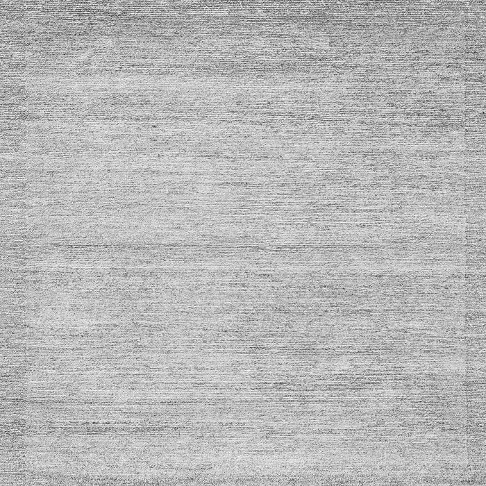 Square Machine Washable Solid Gray Modern Rug, wshabs4291gry