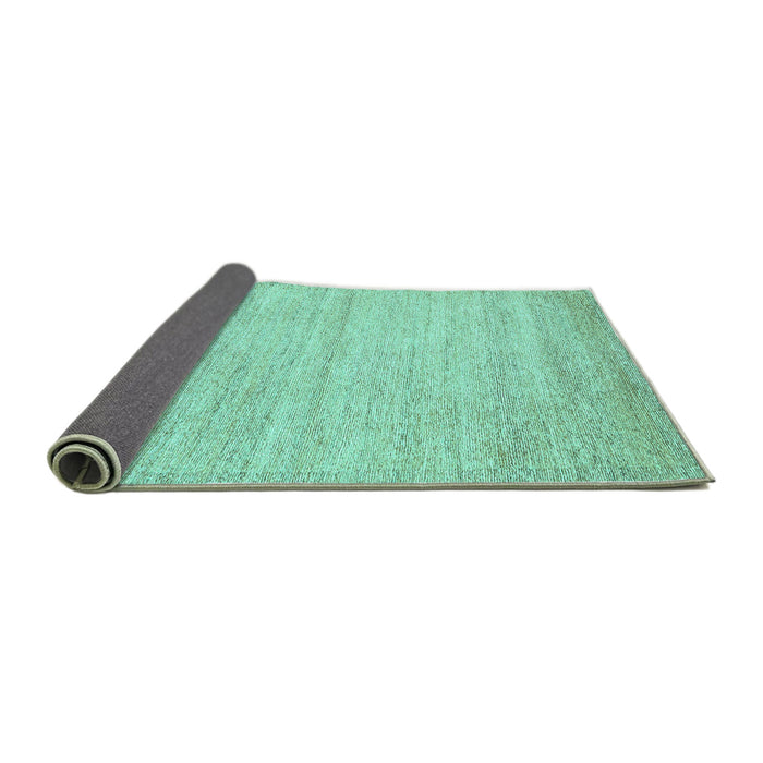 Sideview of Solid Turquoise Modern Rug, abs4291turq