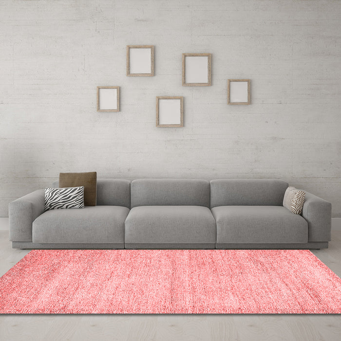 Modern Red Washable Rugs