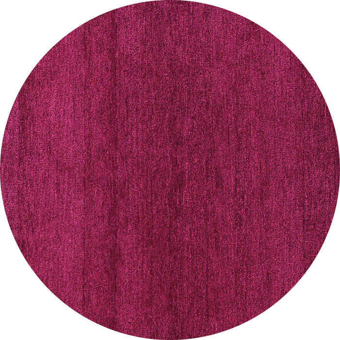 Round Machine Washable Abstract Purple Modern Area Rugs, wshabs4292pur