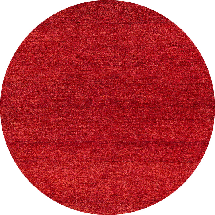 Round Abstract Red Modern Rug, abs4292