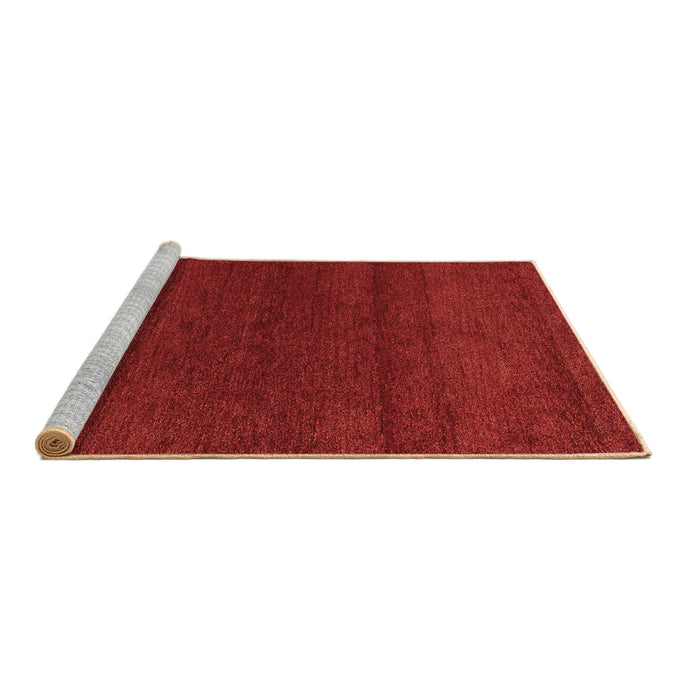 Sideview of Machine Washable Abstract Brown Modern Rug, wshabs4292brn