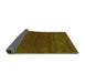 Sideview of Abstract Green Modern Rug, abs4292grn